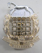 Military Anodised Cap Badge Berkshire & Westminster Dragoons British Army