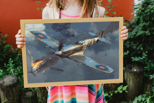 Spitfire aviation poster wall