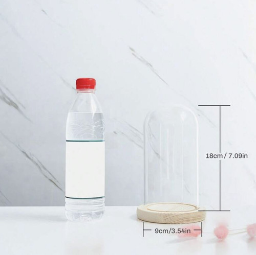Glass display dome bell jar - glass,