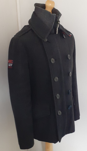 Superdry peacoat naval mens - naval,