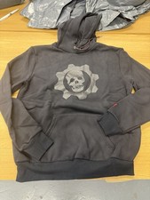 Insert Coin Gears Of War Black Skull Hoodie Size Medium