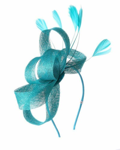 Sinamay looped feather - looped,