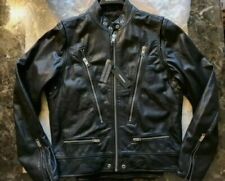 BNWT RRP £650 mens DIESEL L-Hardstyle leather military bikers jacket size XL