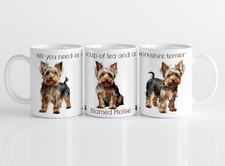 Personalised Mug Yorkshire Terrier Dog, Mug Tea Coffee Cup, Yorkie Adorable Gift