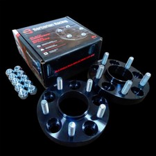 Mitsubishi Evo 4,5,6,7,8,9 Hubcentric 20mm Wheel Spacers, Anodized Black