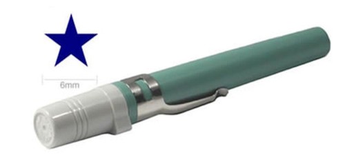 Blue star self inking teacher - star,