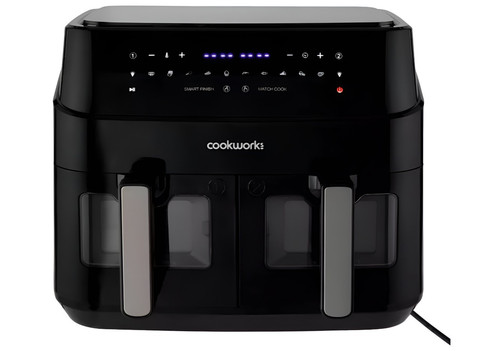 Cookworks dual air fryer - 9l,