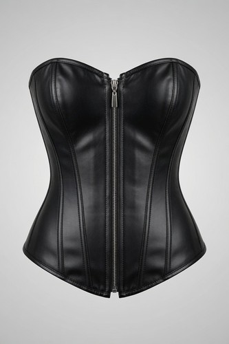 Bodeca black zip front - black,