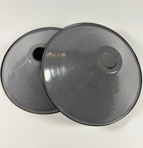 Pair vintage grey white - of,