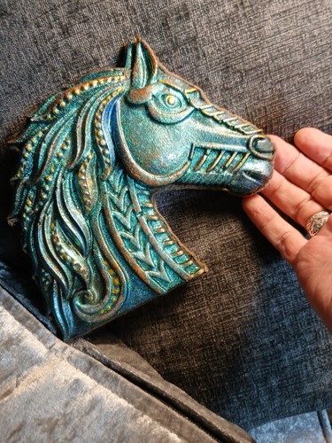 Horse head plaque hand - horse,