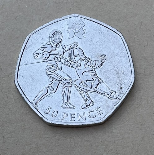 Olympic games fencing 50p - games,
