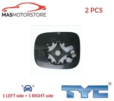 REAR VIEW MIRROR GLASS PAIR LHD ONLY TYC 338-0044-1 2PCS FOR VOLVO XC70 II
