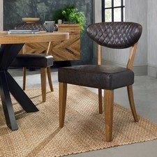 Bosco Rustic Oak Dining Chair