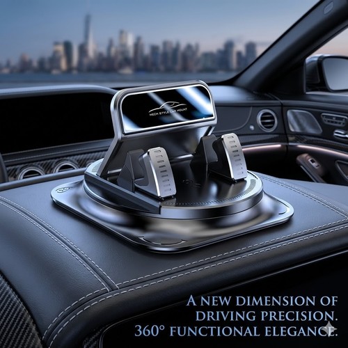 Car phone holder with - holder, 360