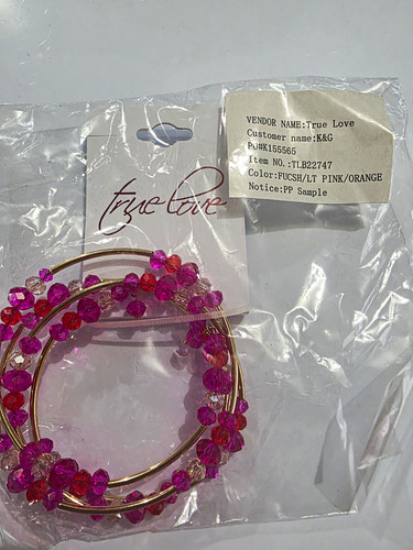True love gold tone beaded - love,