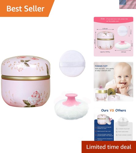 Body powder puff and container - body,