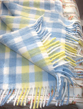 Vintage Fringed Pram Rug Baby