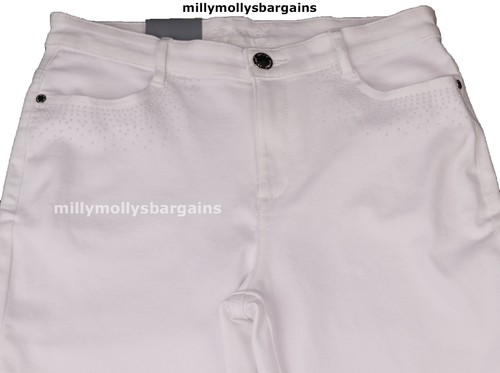 Straight leg jeans white - m&s,