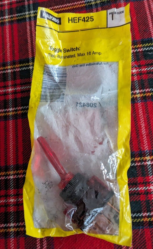 Halfords toggle switch red - toggle,