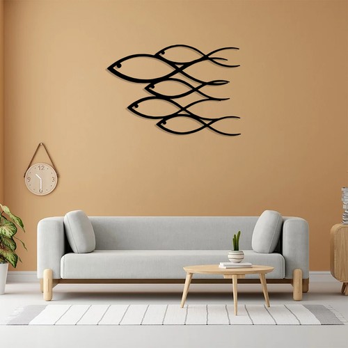 Fish metal wall art decoration - art,