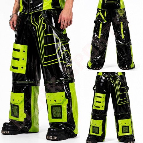 Mens black pvc gothic - black,
