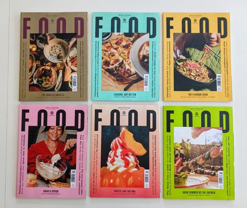 Six waitrose food magazines - six,
