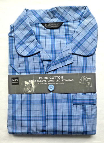 Pure cotton mens long - m&s,