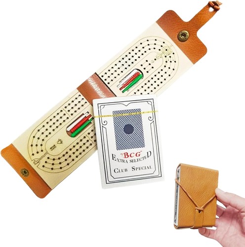 Cribbage board game set - game,