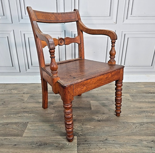 Antique oak armchair desk - oak,