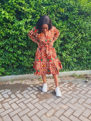 African print ankara dress - print,