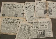 ORIGINAL WW2 EXPRESS NEWSPAPERS HOME FRONT NEWS etc YOU CHOOSE FROM LIST