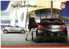 Vauxhall Tigra Sport Rouge Limited Edition 2008 UK Market Sales Brochure