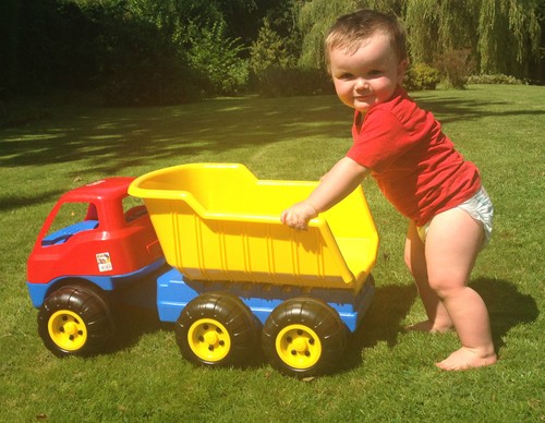 Kids lorry tipping truck - kids,