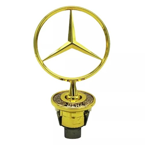 Gold mercedes bonnet raised - bonnet,