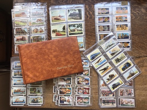 Cigarette cards album - cards, with