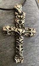 Tudor heart Cross 925 Silver