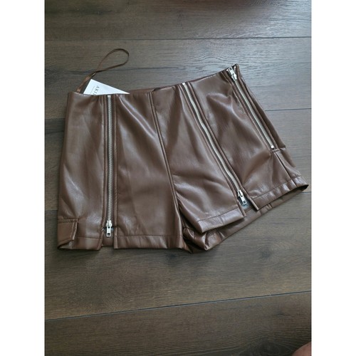 Akira brown high waist faux - akira,