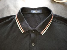 Fred Perry Mens Black Polo