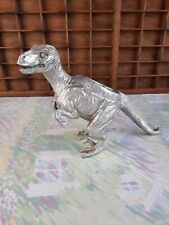 fun silver RESIN DINOSAUR PLANTER or PLANT HOLDER FIGURE / ornament 