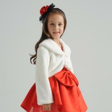 Childrens Kids Girls faux fur