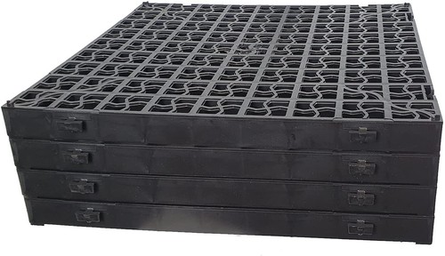 Black plastic paving driveway - black,