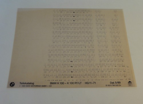 Microfiche spare parts catalog - spare,
