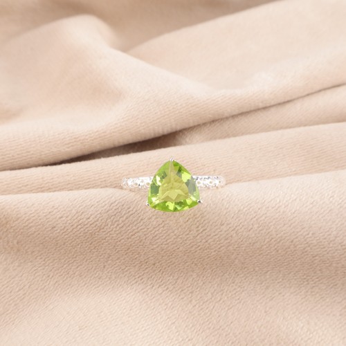 Peridot gemstone 925 - peridot, sterling