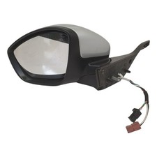 Peugeot 208 Mk1 2012-2019 Left Electric Mirror Aluminium Grey Ezr 1611240280