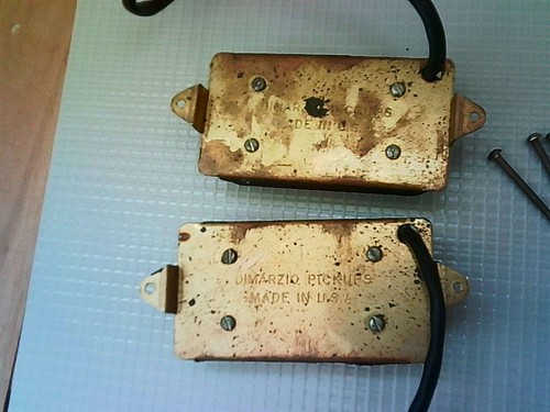 Vintage dimarzio pickups - dimarzio, set.