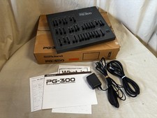 Roland PG-300 Synthesizer Programmer w/ box power supply Alpha Juno 1, 2 MKS-50