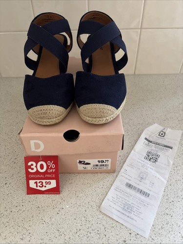 Ladies espadrilles navy - ladies, wedge
