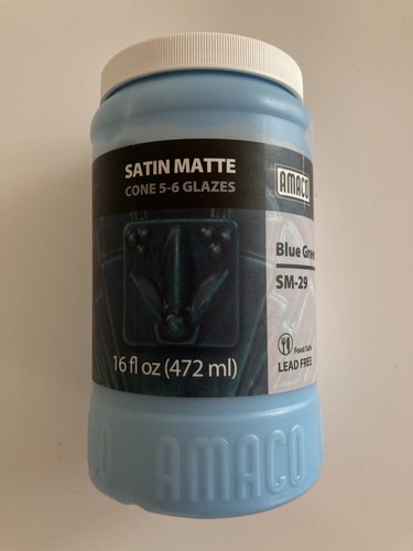Amaco satin matte - matte, blue