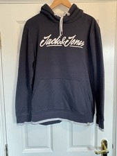 Jack & Jones Navy Hoody Size Medium