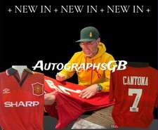 Eric Cantona Signed 1995/96 Manchester United Retro Shirt
